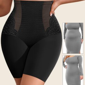 Bragas reductoras con encaje y diseño antienrollamiento para mujer