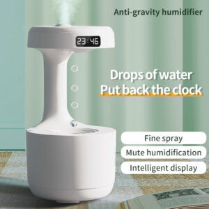 Humidificador antigravedad con reloj y difusor de aromas de gran capacidad