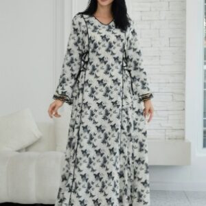 Túnica larga de estilo bohemio con estampado tipo abaya