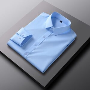 Camisa de trabajo de corte entallado (Slim-Fit) en colores lisos